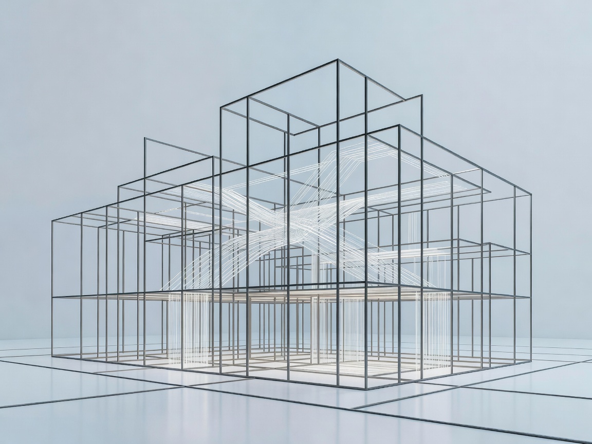 Structured building lines representing responsible AI governance